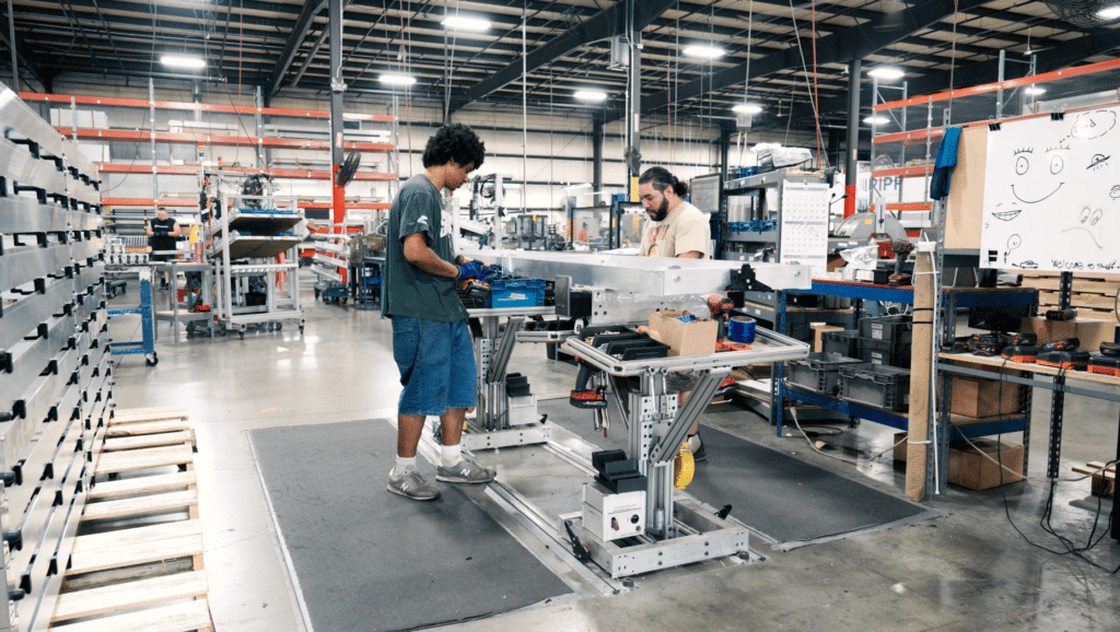 Pipp Mobile Warehouse environment making products in the USA